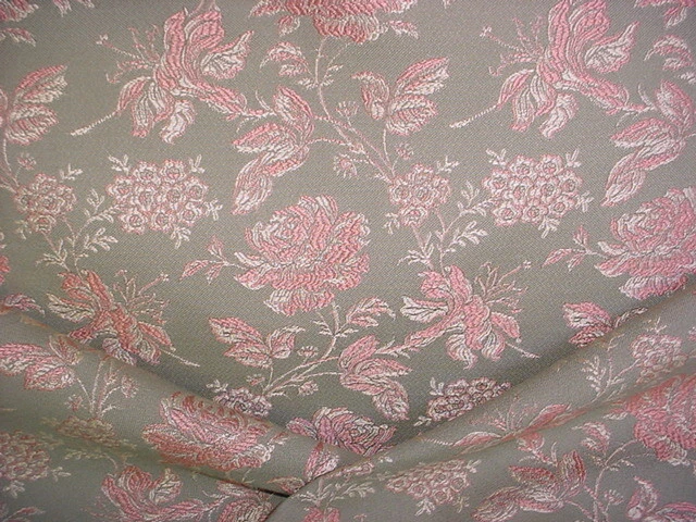 Tela de tapicería brocado floral francés rosa pétalo de salvia 16-1/8 años Kravet 16578 Foto 1 de 4