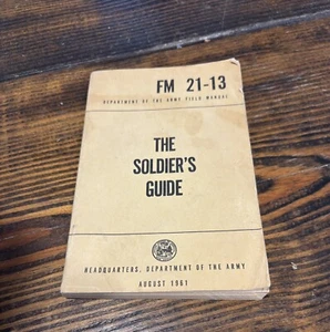 The Soldier’s Guide Taschenbuch Abteilung der FM 21-13 Armee Feldhandbuch 1961 - Bild 1 von 9