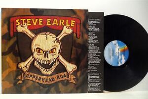 STEVE EARLE copperhead road (1st uk press) LP EX/EX, MCF 3426, vinyl, album,