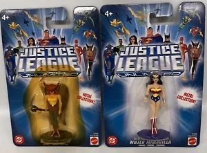 DC Justice League Metal Collection Hawkgirl & Wonder Woman 2.5" Figures. NEW. - Picture 1 of 5