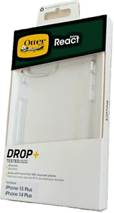 OTTERBOX REACT Shockproof Clear Case for iPhone 15 PLUS / 14 PLUS Drop Tested - Picture 1 of 2