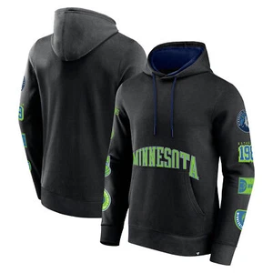 Men's Fanatics Black Minnesota Timberwolves Home Court Pullover Hoodie - Picture 1 of 3