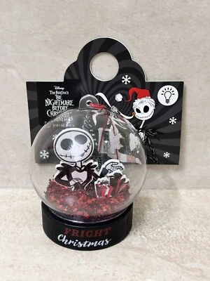 Disney Nightmare Before Christmas Light Up Snowglobe Christmas Ornament-NEW - Изображение 1 из 4