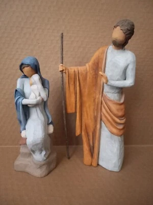 Willow Tree The Christmas Story Nativity Susan Lordi Demdaco Mary Joseph Jesus - Image 1 of 4