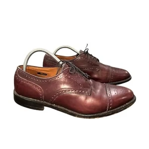 Allen Edmonds Sanford 5277 Burgunderrot Braun Kappe Zehe Oxford Elegant Schuhe Herren 9,5 D - Bild 1 von 14