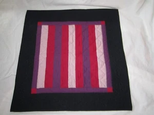 "Barras geométricas colgantes de pared Amish rojo púrpura negro rosa 20"" X 20,5""" - Imagen 1 de 10