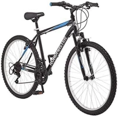 Assembled-Roadmaster Granite Peak, MenMountain Bike,26",Black/Blue W/Larger Seat - Image 1 of 4