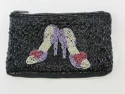 De Colección Liz Claiborne Bolsa con Cuentas Monedero Maquillaje 4"x6" ZAPATOS ❤️ Foto 1 de 4