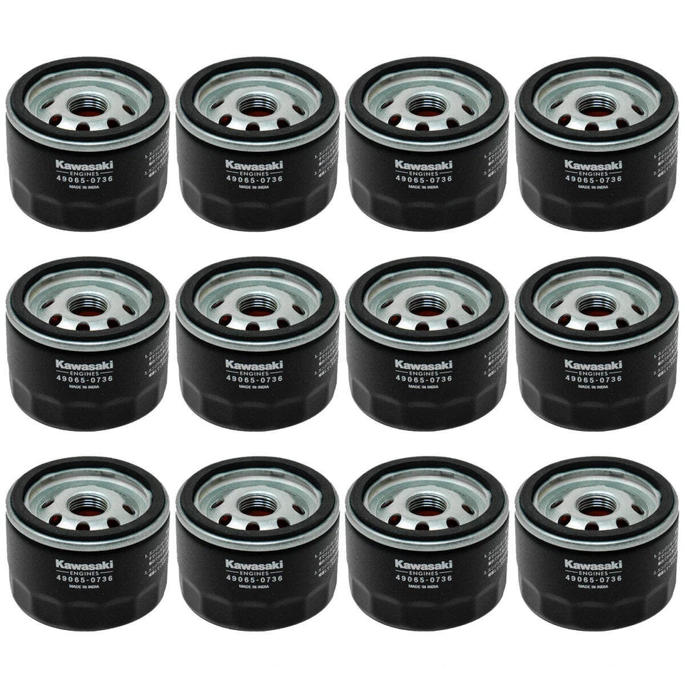 2PK Genuine OEM Kawasaki 49065-0736 Oil Filters 4906-50721 49065-7007