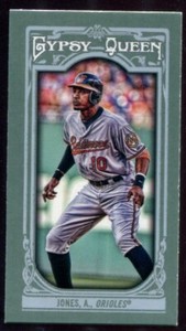 ADAM JONES 2013 Topps Gypsy Queen MINI SP Short Print VARIATION Orioles #1