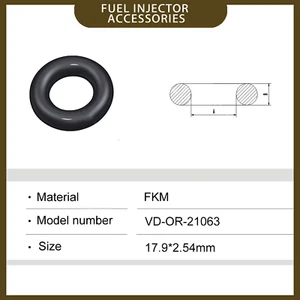 50 pcs For Fuel Injector Repair Seal Rubber O-ring Kits 17.9*2.54mm - Bild 1 von 2