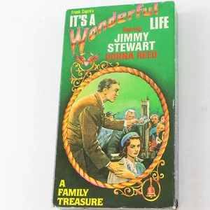 It's a Wonderful Life VHS 1989 Jimmy Stewart Donna Reed Pre-Owned Classic Film - Picture 1 of 4