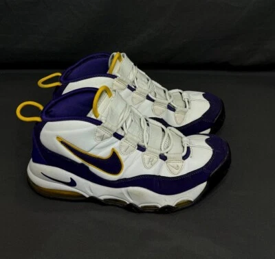 Nike Air Max Uptempo '95 Lakers Derek Fisher White/Purple 311090-103 Men's 9 - Image 1 of 4