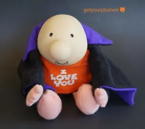 1993 AMERICAN GREETINGS ZIGGY "I LOVE YOU" HALLOWEEN VAMPIRE DRACULA PLUSH - Imagen 1 de 2