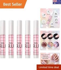 Acrylic Nail Glues Pack - Easy Apply Strong Adhesive for Designs & Repairs 5 Pcs - Picture 1 of 10
