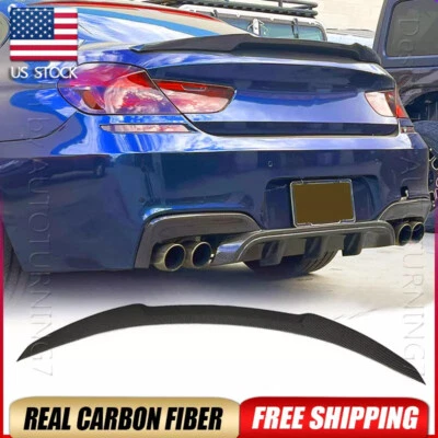 Alerón trasero fibra de carbono real para BMW F13 F06 640i 650i M6 12-18 Foto 1 de 4