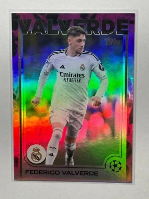 2024-25 Topps UCC Competitions Federico Valverde Purple Inferno /75 Real Madrid - Image 1 of 3