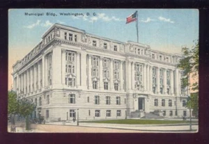 Corner View of the Municipal Building Washington DC Vintage Unused Postcard - Picture 1 of 1