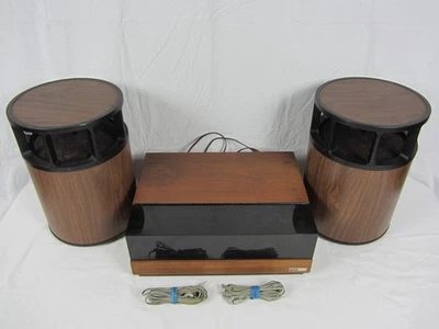 Harman Kardon SL10 Slimline AM/FM Stereo Music System HK12 Speakers Vintage Used - Image 1 of 4