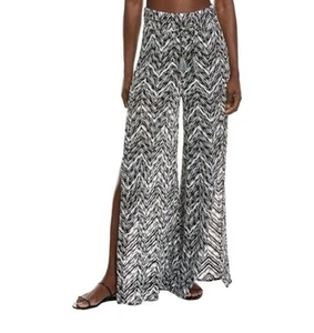 Pantalones de natación Ramy Brook Taytum Spacedye Chevron tejidos abertura lateral talla grande - Imagen 1 de 7