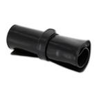 Aston New York Genuine Leather 5-Pen Roll Up Case Sleeve, Black