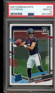 2023 Donruss Optic #244 C.J. Stroud PSA 10 - Picture 1 of 2