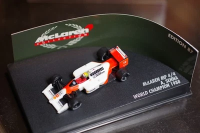 Paul's Model Art 1988 Mclaren AYRTON SENNA MP4/4 World Champion EDITION 87  1/87 - Image 1 of 4