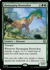 Rampaging Brontodon [Le Caverne Perdute del Comandante Ixalan] Near Mint - Foto 1 di 1