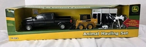 NUEVO ~ Juego de transporte de animales John Deere transporte de caballos - Imagen 1 de 7