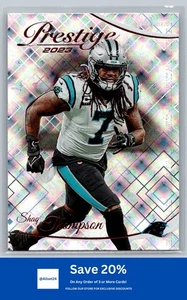 2023 Panini Prestige #46 Shaq Thompson Xtra Points Diamond Carolina Panthers I55 - Picture 1 of 2