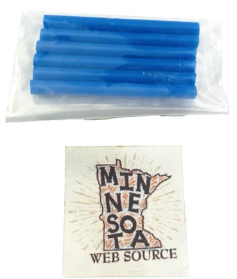 (6) NEW K’NEX / Knex Blue Track Splice Tube Connector Pieces – Son of Serpent - Image 1 of 2