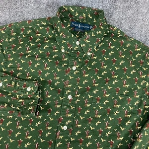 Ralph Lauren Herren Duck Hunter AOP LS Button Down Hemd Custom Fit Grün Gr. XL - Bild 1 von 13