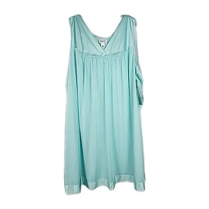 Vanity Fair Vintage Embroidered Nightgown Nylon NOS NWT 3XL - Picture 1 of 7