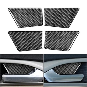 4x Carenado de cubierta de manija de puerta Ford Mondeo 13-19 fibra de carbono negro - Imagen 1 de 9