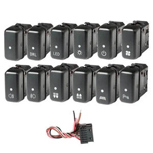 Interruptor de control de panel de tablero LED amarillo para Mitsubishi Fuso Canter - Imagen 1 de 28