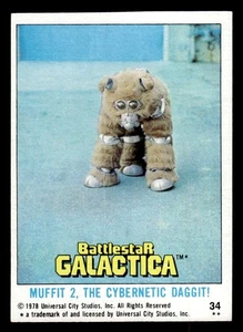 1978 Topps Battlestar Galactica Topps Muffit 2, the Cybernetic Daggit! #34 - Bild 1 von 2