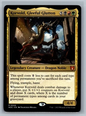 Magic MTG Commander: Wilds of Eldraine Korvold, Gleeful Glutton #0026 TCG CCG - Image 1 of 2