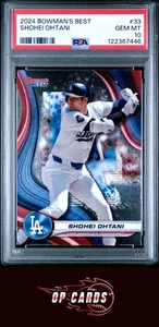 Shohei Ohtani 2024 Bowman'S Best #33 PSA 10 , Free Shipping - Picture 1 of 2