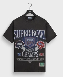KITH FOR NFL SUPER BOWL GIANTS BILLS VINTAGE BISHOP T-SHIRT Größe Large - Bild 1 von 4