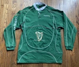 Guinness Rugby Shirt Herren Größe XL Grün Langarm Baumwolle Official Preppy - Bild 1 von 11