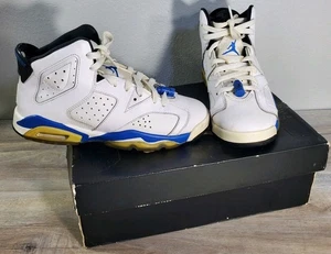 Air Jordan 6 Retro BG Sport Blue 2014 Sz 6.5Y 384665 107 Authentic Shoes MJ - Picture 1 of 16