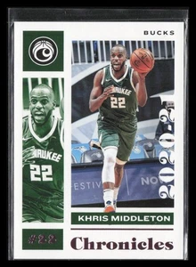 2021 Panini Chronicles Khris Middleton Pink Basketball Card #28 Milwaukee Bucks - Bild 1 von 2