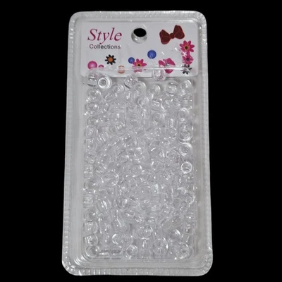 Hair Beads Black Colours Acrylic Round Pony Hair Braiding/Bracelets Accessories - Image 1 of 4