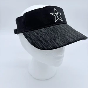 Nike Vanderbilt Commodores Strap Back Golf Visor V Star Logo Black - Picture 1 of 7