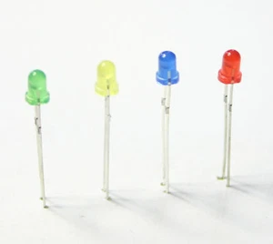 200x 3mm LED Sortiment 50 rot, 50 grün, 50 gelb 50 blau Neuware  - Bild 1 von 1