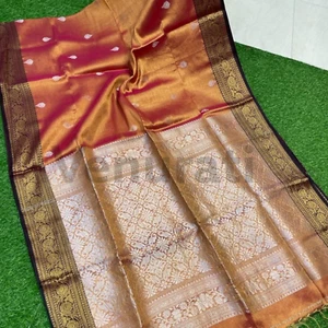 Handwoven Tissue Jamdani Saree Elegant Tissue Cotton Saree - Picture 1 of 9