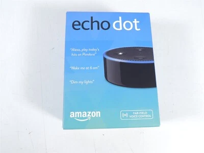 Amazon Echo Dot (2nd Generation) Smart Speaker Alexa Black 2016 New Sealed - Image 1 of 3