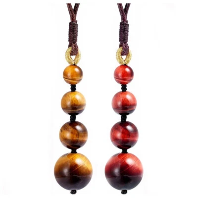 Collar Colgante Ojo de Tigre Cuentas Redondas Ajustables Riqueza Curación Cristal Energía Foto 1 de 4