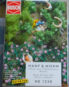 BUSCH 1250 HEMP & POPPY PLASTIC KIT HO/OO GAUGE - Picture 1 of 1