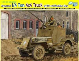 Dragon #6714 1/35 1/4 Ton Armored 4x4 Truck w/ .50-cal Machine Gun - Smart Kit - Picture 1 of 4